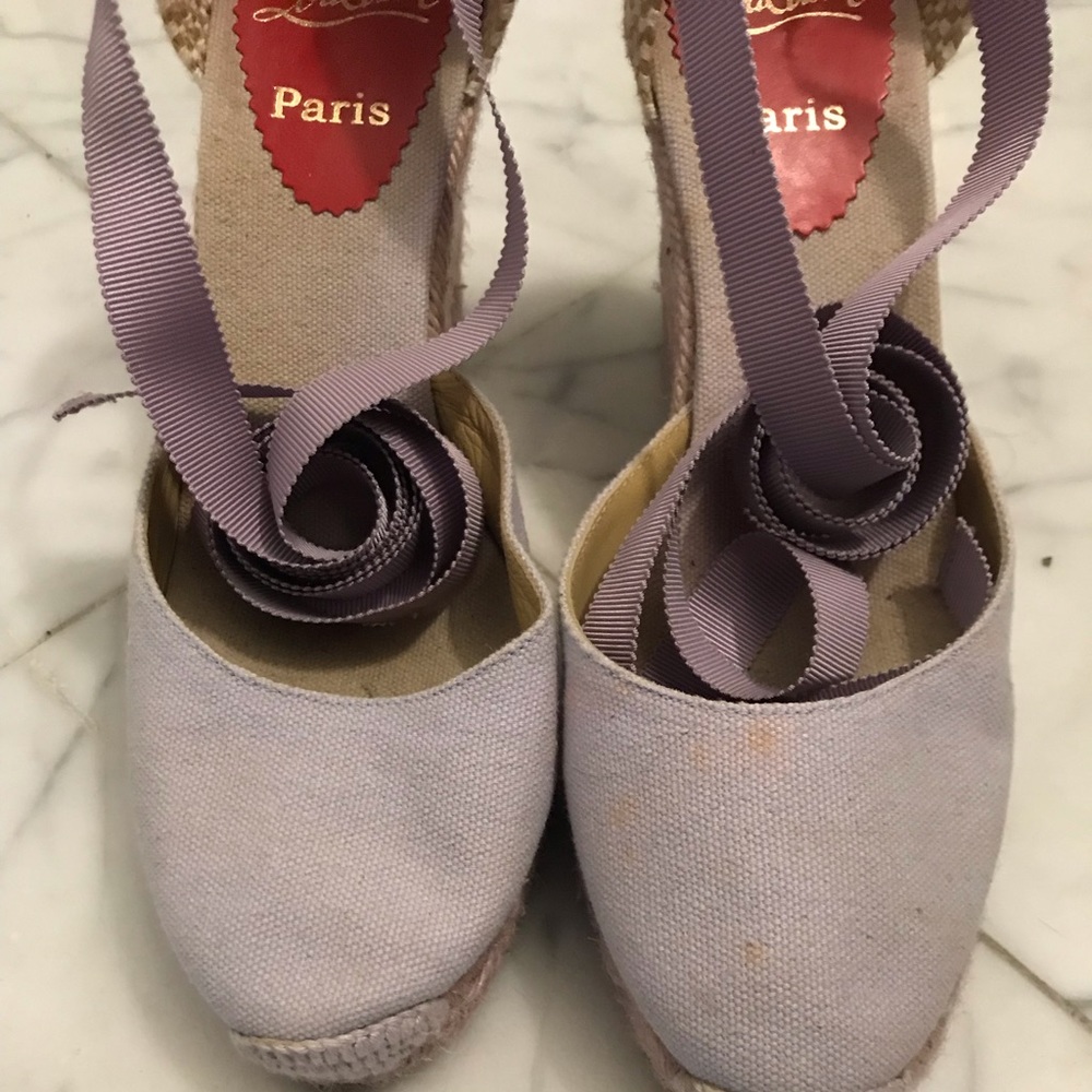Cute Christian Louboutin wedges sz 8 (38)